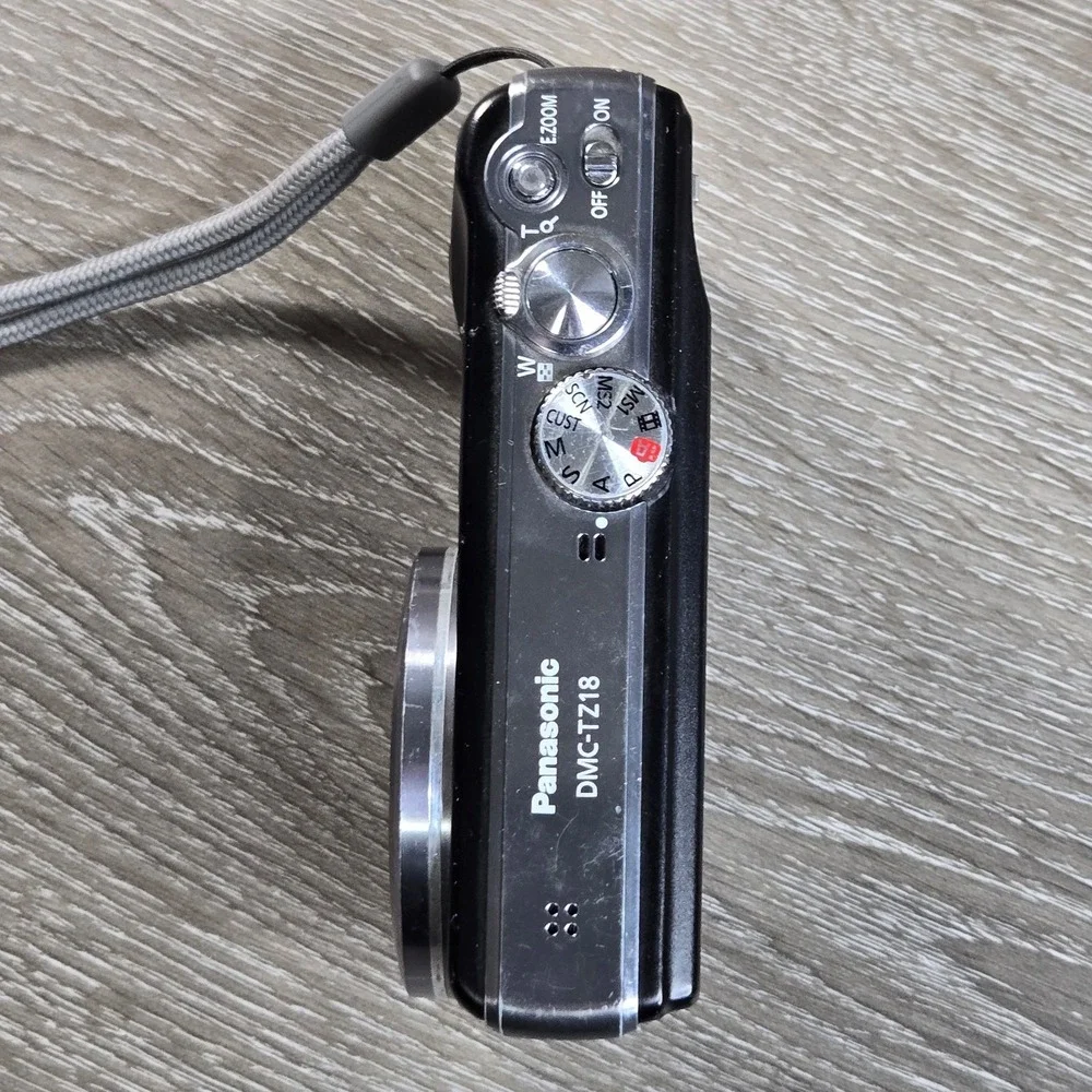 Panasonic Lumix DMC-TZ18 BLACK 14MP Digital LEICA LENS 16x Zoom Kit Box Charger